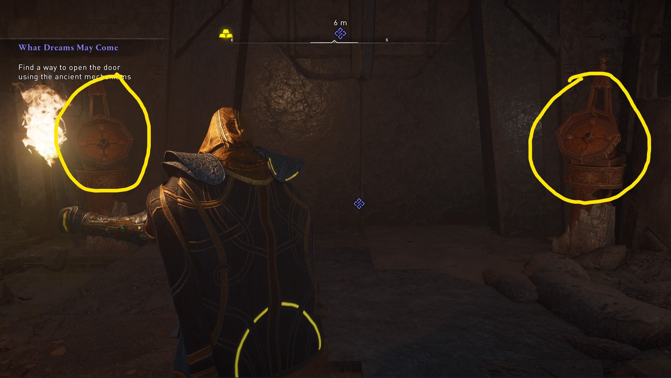 Assassin's Creed Valhalla Cave of Gold Light Puzzle How to complete